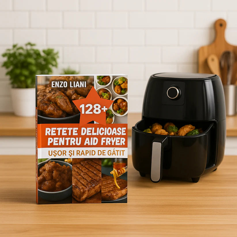 128+ Rețete Delicioase pentru Air Fryer – Ușor și Rapid de Gătit! de Enzo Liani
